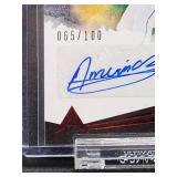 2021 Panini Chronicles Ascension Limited 065/100 "Andres Munoz" Red Parallel Auto Card