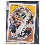 (12) Assorted "Broadway" Joe Namath "Reprint" Commemorative NFL Football Cards