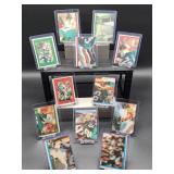 (12) Assorted Vintage 1983 Topps NFL Sticker Football Cards