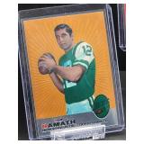 (12) Assorted "Broadway" Joe Namath "Reprint" Commemorative NFL Football Cards