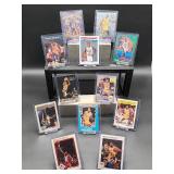 (12) Assorted Vintage Lakers HOF Great "Erving Magic Johnson" NBA Cards