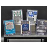 (5) Assorted NFL Football Player Rookie Cards