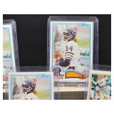 (5) Vintage 1982 Topps Football Bears HOF Great Walter Payton "Sweetness" Cards