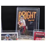 (4) Assorted NFL Jersey Cards & (1) NFL Auto Card