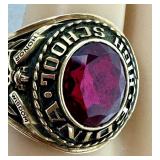 1972 Edina High School Hornets Class Ring 10K Gold - Size 8.5