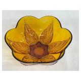 Vintage Anchor Hocking Renaissance Gold Glass Bowl