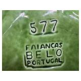 Vintage Secla and Bela Portugal Leaf Majolica Platter and Serving Dishes Set