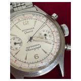 Vintage Wittnauer Geneve Professional Chronograph Watch with Box