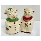 Vintage Shawnee Pottery Pig Salt and Pepper Shaker Set