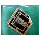 Lot of 2 Secla Portugal Freeman Green Leaf Ceramic Serving Dishes