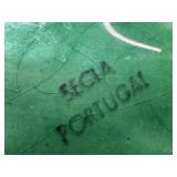 Lot of 2 Secla Portugal Freeman Green Leaf Ceramic Serving Dishes