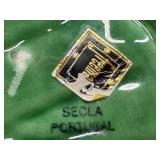 Lot of 2 Secla Portugal Freeman Green Leaf Ceramic Serving Dishes