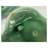 Lot of 2 Secla Portugal Freeman Green Leaf Ceramic Serving Dishes