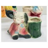 Collection of 5 Vintage Ceramic Animal Planters
