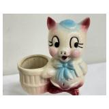 Collection of 5 Vintage Ceramic Animal Planters