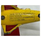 Vintage 1965 Snoopy Die Cast Metal Bi-Plane by Aviva Toy Company