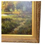 Large Framed Original Landscape Painting by Stepano
