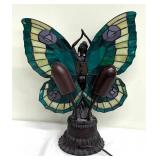 Meyda Tiffany Style Stained Glass Butterfly Fairy Lamp