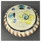 Hand-Painted Mexican Pottery Trinket Dish
