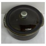 Vintage Pfaltzgraff Drip Glaze Covered Casserole Dish