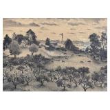 Adolf Dehn Signed Lithograph a Fine Day on the Farm