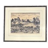 Adolf Dehn Signed Lithograph a Fine Day on the Farm