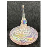 Iridescent Art Glass Perfume Dabber Bottle