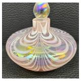 Iridescent Art Glass Perfume Dabber Bottle