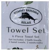 Tommy Bahama 6 Piece Summer Zone Towel Set Sealed
