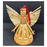 Scandinavian Straw and Wood Christmas Ornaments Collection