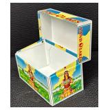 Vintage Land O Lakes Metal Recipe Box and Tray