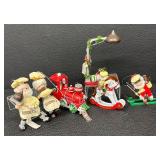 Set of 6 Hershey Holiday Ornaments Assorted Designs