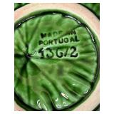 Set of Portuguese Cabbage Majolica Platter, Bowls, and Covered Dish by Faiancas Belo, Freeman and More