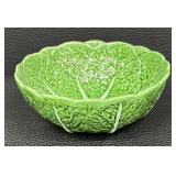 Set of Portuguese Cabbage Majolica Platter, Bowls, and Covered Dish by Faiancas Belo, Freeman and More