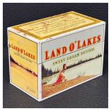 Vintage Land O Lakes Sweet Cream Butter Metal Tray and Recipe Box