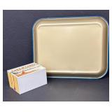 Vintage Land O Lakes Sweet Cream Butter Metal Tray and Recipe Box