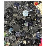 Large Collection of Vintage Buttons Assorted Styles and Colors