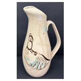 Vintage Red Wing Bob White Stoneware Platter, Pitcher and Salt & Pepper Shakers Set