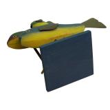 Handcrafted Wooden Fish Decor with Colorful Design