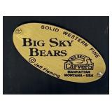 Big Sky Carvers Solid Western Pine Bear Sculpture