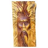 Gatlinburg Wooden Tree Spirit Carving by C. Howard