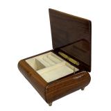 Inlaid Wood Musical Jewelry Box
