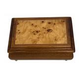 Inlaid Wood Musical Jewelry Box