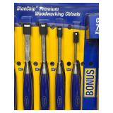 Marples Blue Chip 6-Piece Woodworking Chisel Set with Bonus Mallet