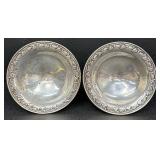 Pair of Gorham Sterling Silver  Weighted Compote Dishes
