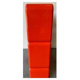 Umbro Modular Orange Plastic Cube Shelf Unit By Kay Leroy Ruggles, 1970