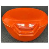 Danish Modern Copco Orange Enamel Cast Iron Dutch Oven with Lid