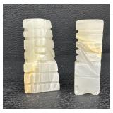 Onyx Stone Chess Set with Carved Board and Pieces