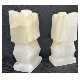 Onyx Stone Chess Set with Carved Board and Pieces