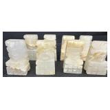 Onyx Stone Chess Set with Carved Board and Pieces